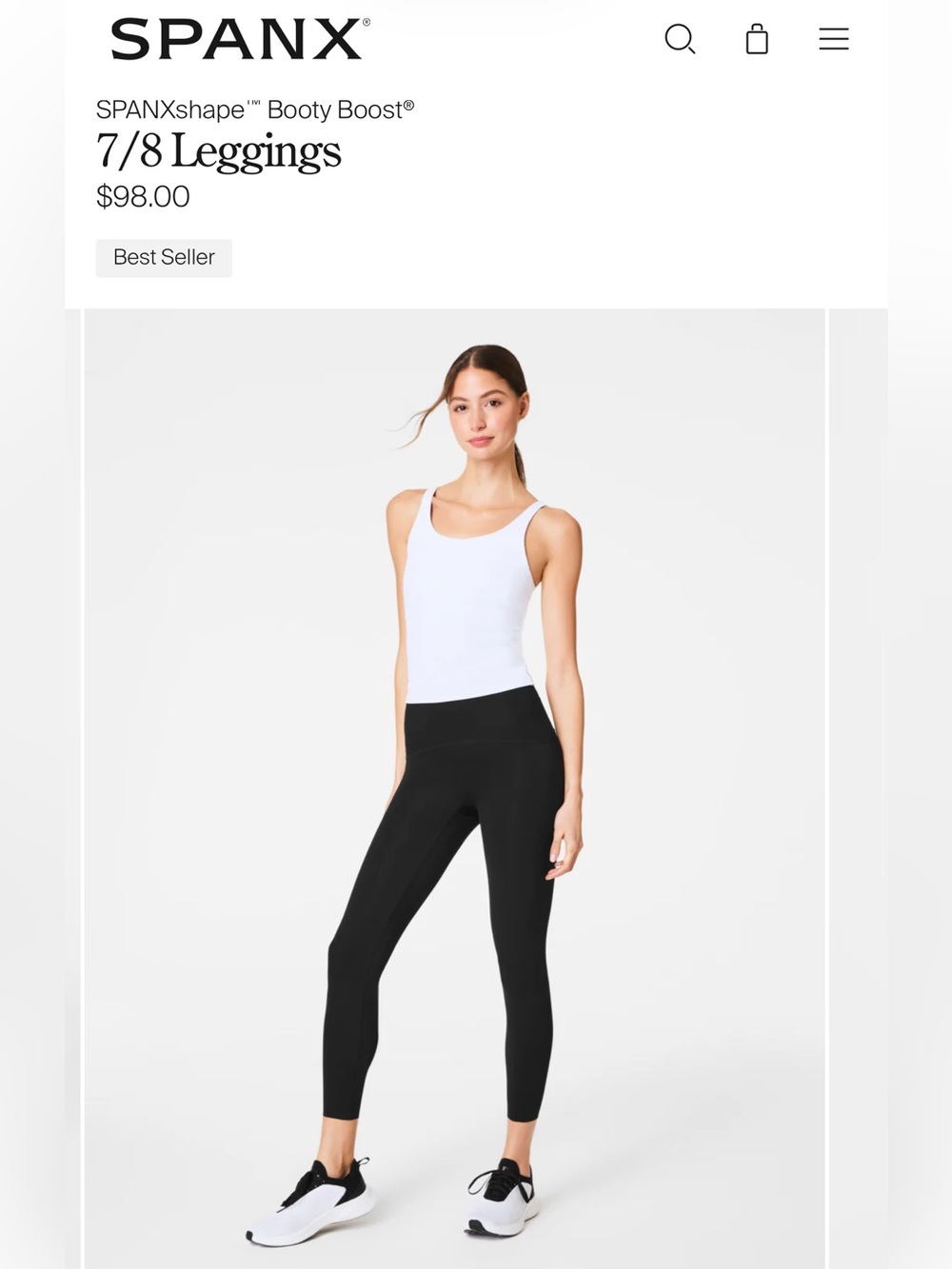 SPANX Booty Boost Compression Leggings